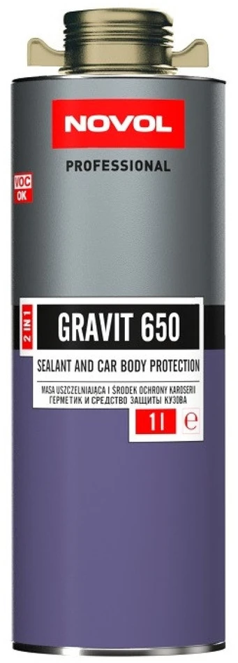 NOVOL Gravit 650 Sealant&Antigravel - rusvai gelsvas, hermetikas-apsauginė danga, gelsva, 1L