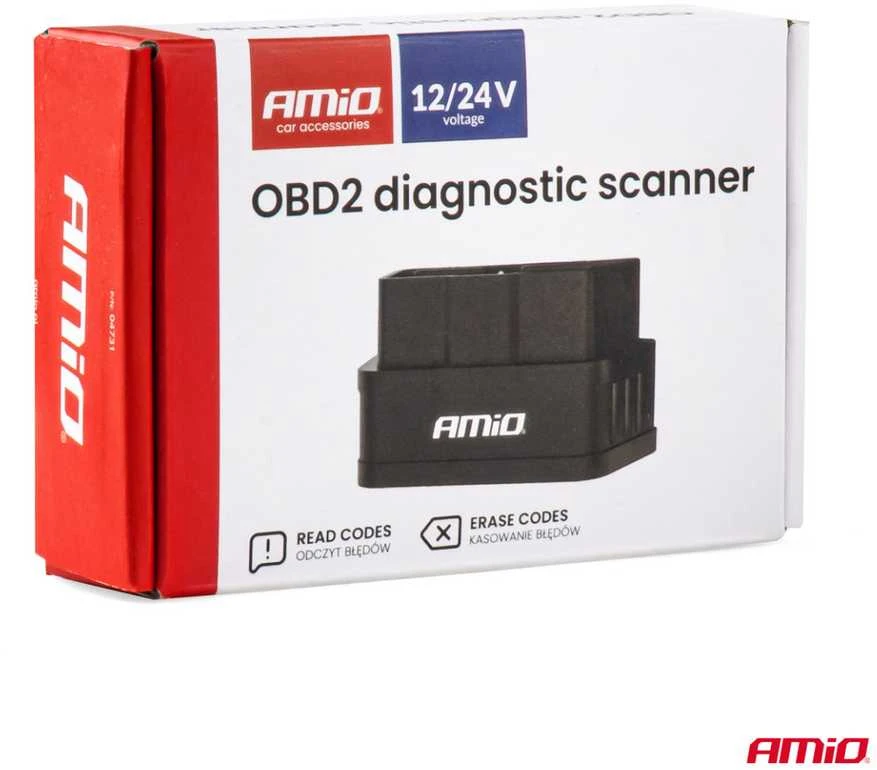OBD2 BT PIC25K80 DC24K diagnostikos skaitytuvas AMIO-04731