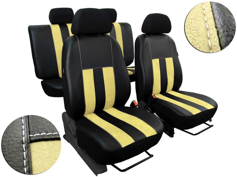 ES GT sėdynių užvalkalai (eko oda, alcantara) Nissan Interstar III 2011-2019m. (2 vietų) 1+1