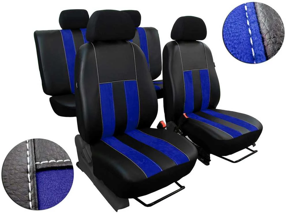ES GT sėdynių užvalkalai (eko oda, alcantara) Opel Vivaro I 2001-2014m. (9 vietų)