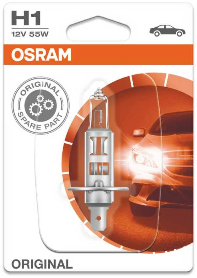 OSRAM Automobilinė lemputė H1 55W 12V P14.5S 1vnt