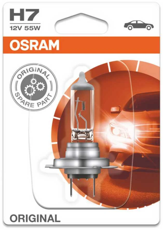 OSRAM Automobilinė lemputė H7 55W 12V PX26D 1vnt