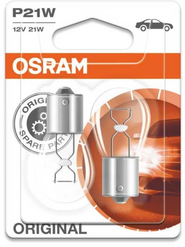 OSRAM Automobilinės lemputės 21W 12V BA15S 2vnt
