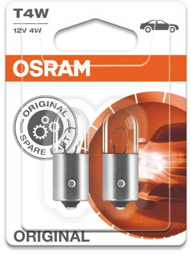 OSRAM Automobilinės lemputės 4W 12V BA9S 2vnt