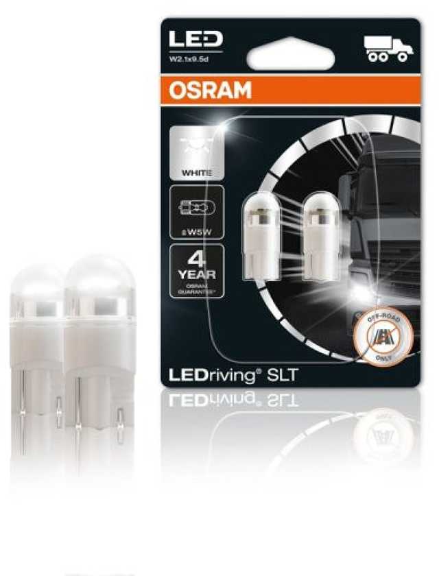 OSRAM Automobilinės lemputės LED W5W 1W 24V W2.1x9.5D, 2vnt