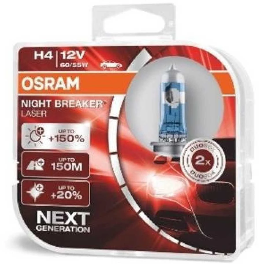 Osram Night Breaker Laser H4 pakuotė