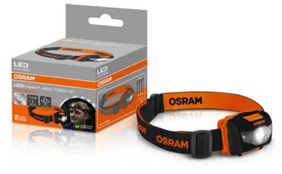 OSRAM LEDinspect Head Torch 87 Essential LED galvos žibintas su baterijomis