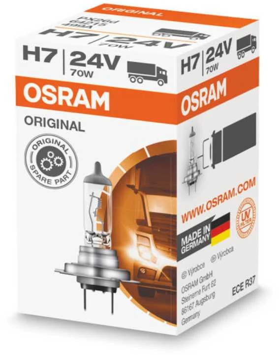 OSRAM Automobilinė lemputė H7 70W 24V PX26D 1vnt