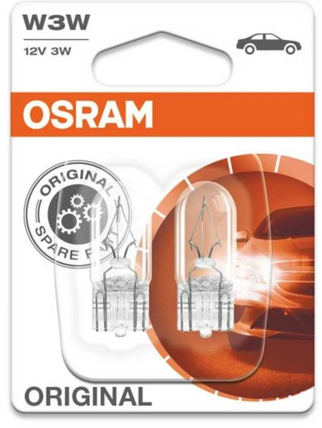 OSRAM Automobilinės lemputės 3W 12V W2.1x9.5D 2vnt