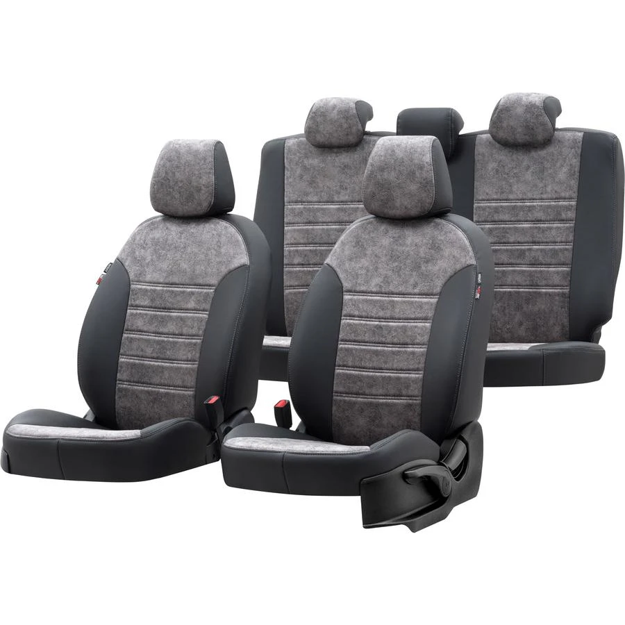 Otom Milano sėdynių užvalkalai (eko oda, medžiaginiai) Peugeot Partner II 2008-2018m. (5 atskiros sėdynės)