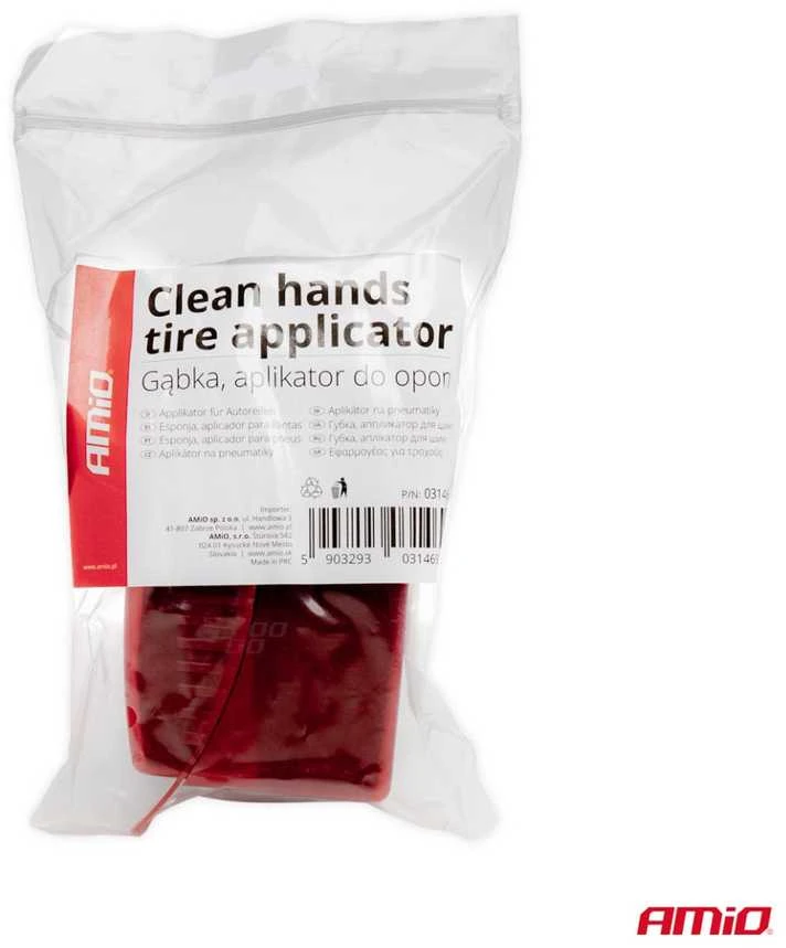 Padangų juodinimo aplikatorius su minkšta kempine AMIO-03146