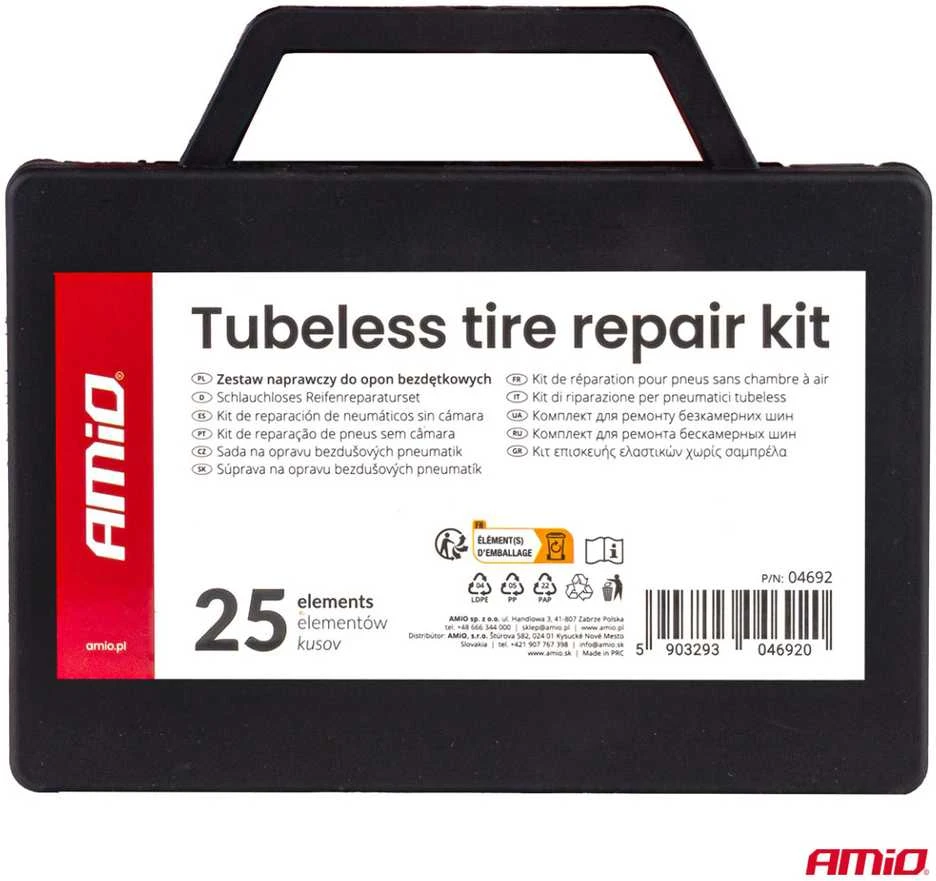 Padangų taisymo rinkinys – 25 vnt., AMIO-04692