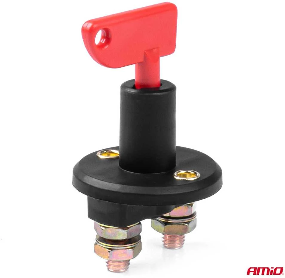 Pagrindinis akumuliatoriaus jungiklis 12/24V max 150A, 300A, AMIO-03023