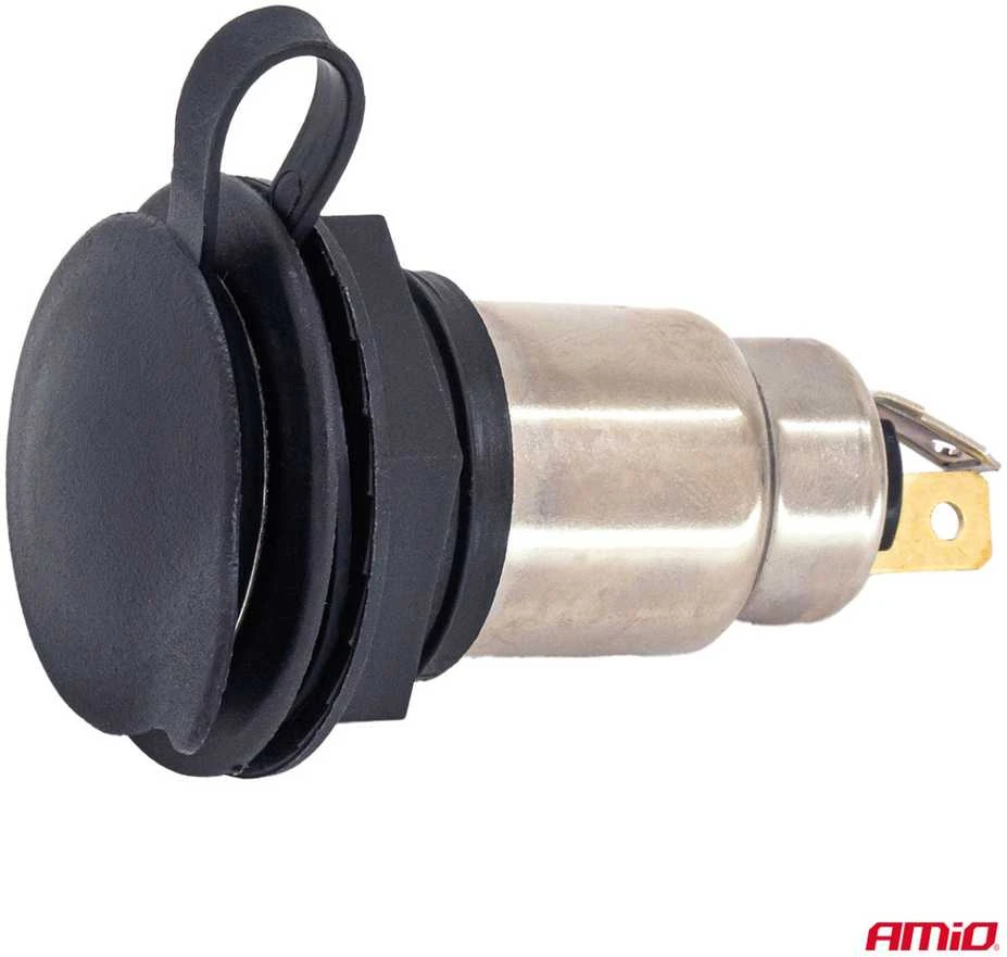 Papildomas maitinimo lizdas su dangteliu, 250W, 12/24V AMIO-04462