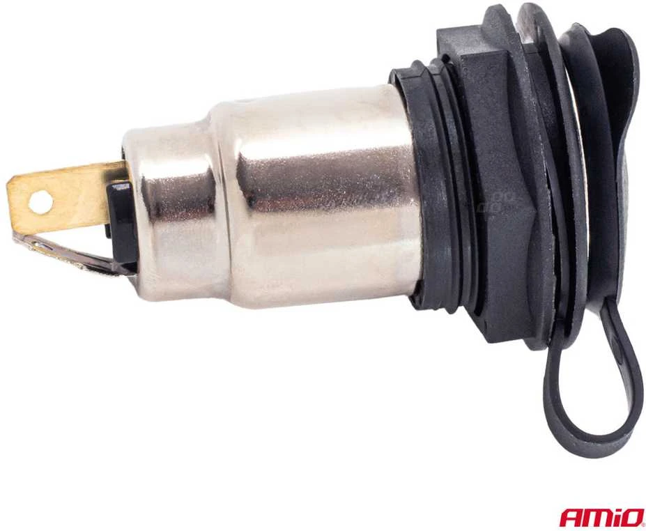 Papildomas maitinimo lizdas su dangteliu, 250W, 12/24V AMIO-04462