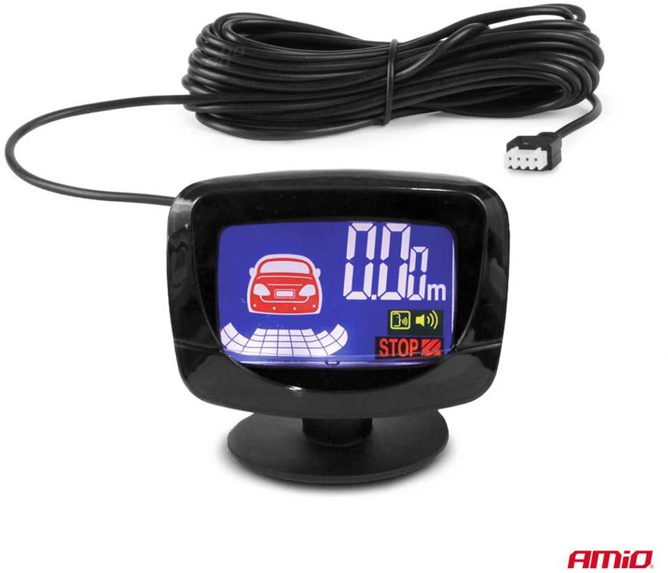 Parkavimo jutiklių rinkinys LED-GRAF, 8 balti jutikliai 22 mm AMIO-01600