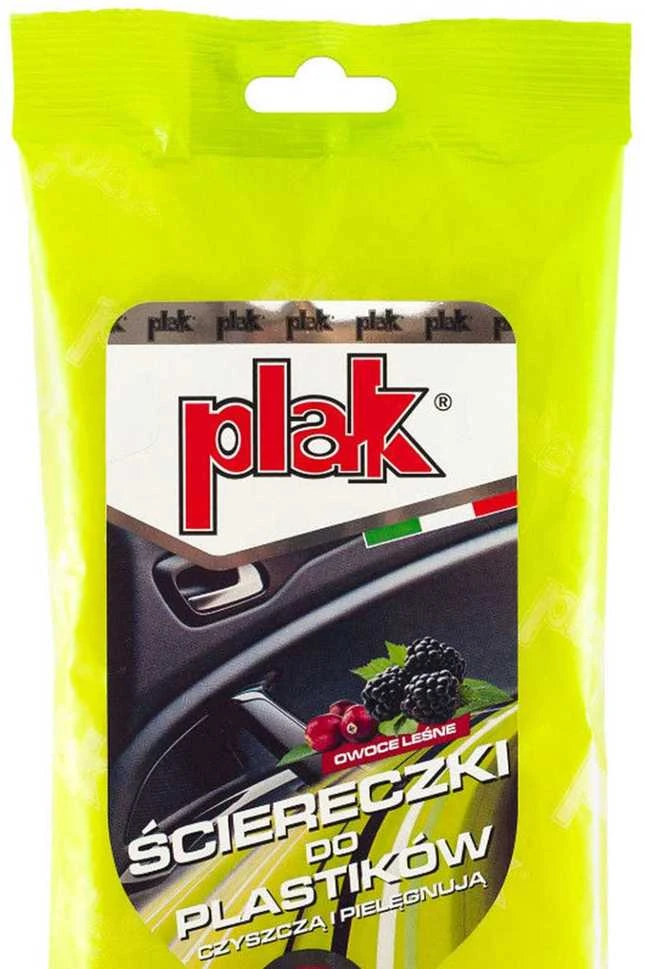 Plak Drėgnos servetėlės ​​plastikui, 24 vnt.