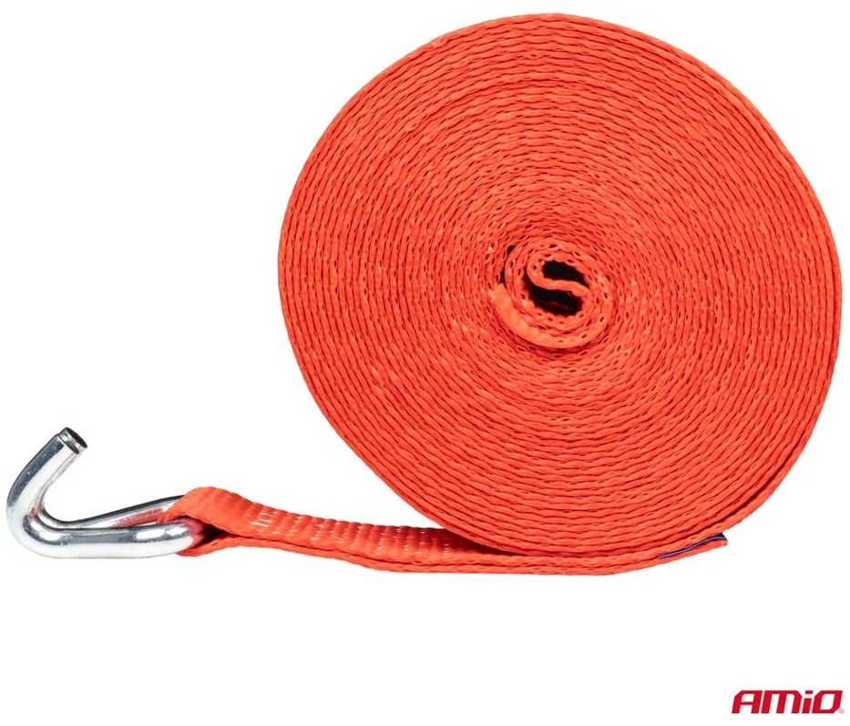Krovinių tvirtinimo diržas su įtempikliu 5000 kg, 12 m x 50 mm, AMIO-02022