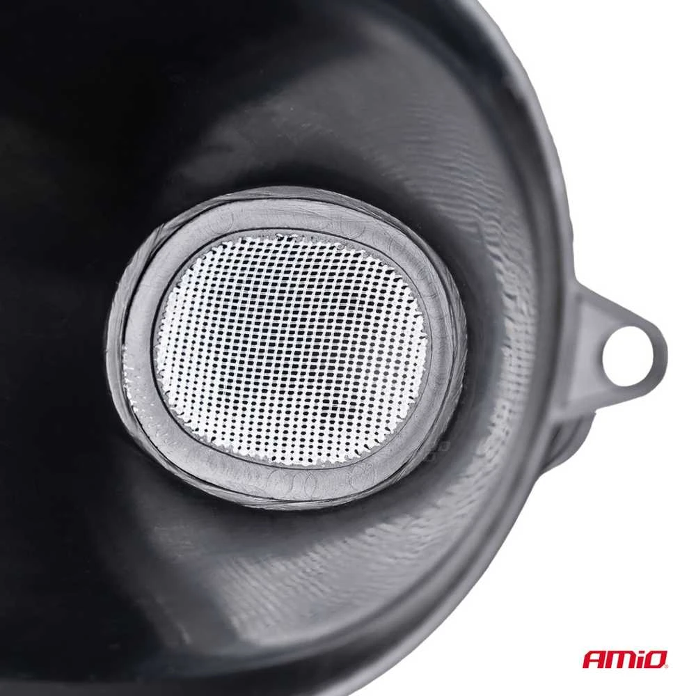 Plastikinis universalus piltuvėlis su sieteliu, 3 dalių, elipsės formos, 14 cm AMIO-04037