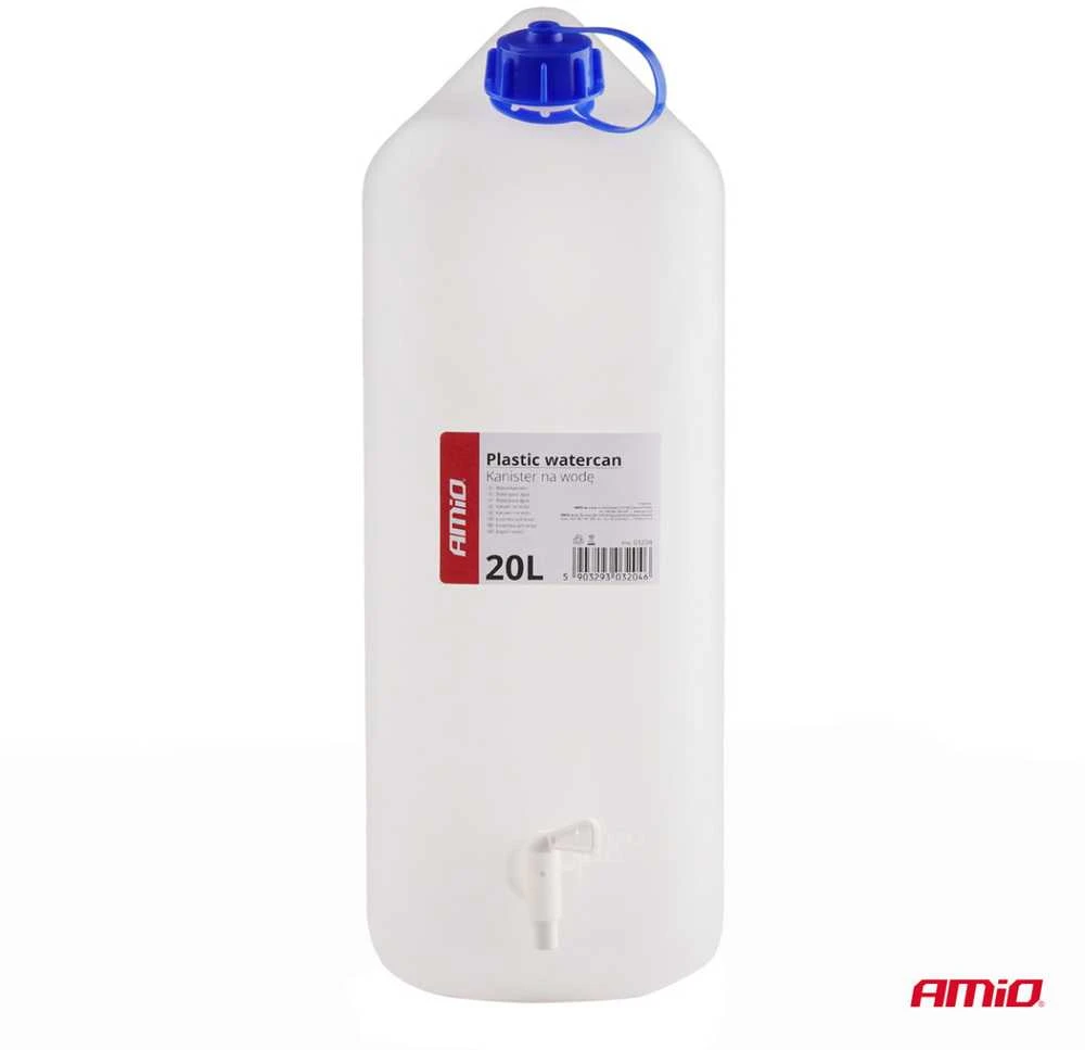 Plastikinis vandens bakas su čiaupu 20 L – AMIO-03204