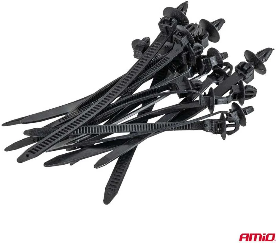 Plastiko suvirinimo rinkinys su kaiščiais ir segtukais, 1211 vnt. AMIO-04746