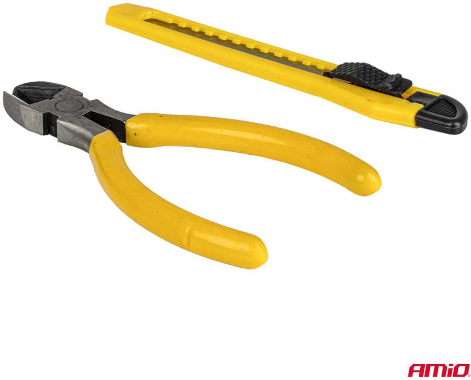 Plastiko suvirinimo rinkinys su segtukais, 200 vnt. AMIO-04745