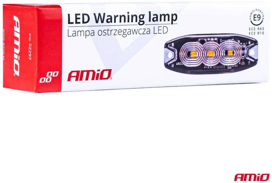 Įspėjamasis LED žibintas Amio IP67