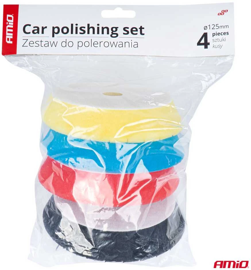 Poliravimo diskų rinkinys, 4 vnt. 150 mm AMIO-03711