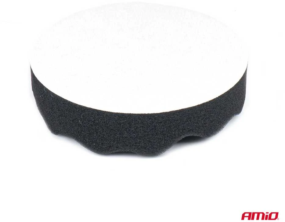 Poliravimo kempinių rinkinys su „velcro“ tvirtinimu, 4 vnt., 125 mm AMIO-03710