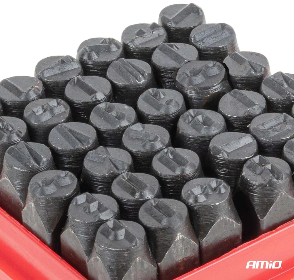 Raidžių ir skaičių žymeklių rinkinys, 6 mm, 36 vnt., AMIO-04935