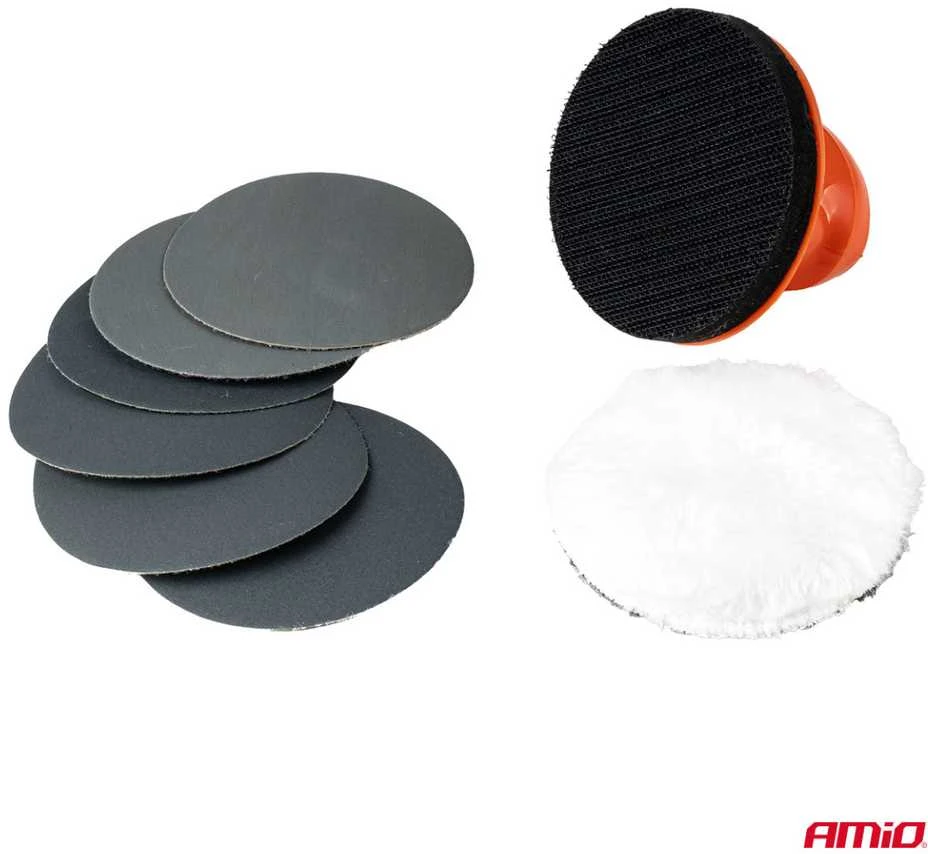 Rankinis priekinių žibintų poliravimo rinkinys + UV apsauga AMIO-04793