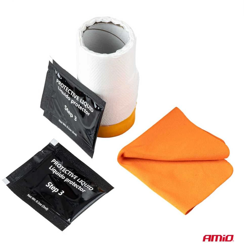 Rankinis priekinių žibintų poliravimo rinkinys + UV apsauga AMIO-04793