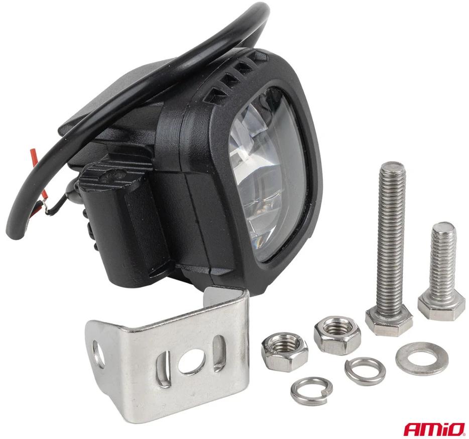 Saugos zonos šviestuvas šakiniams krautuvams, raudona šviesa, 10W 10–80V IP6K9K AMIO-04868