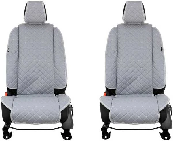 Sėdynių užvalkalai EVAtech ECO Max, 2 vnt. - pilka / pilki kraštai / pilkos siūlės