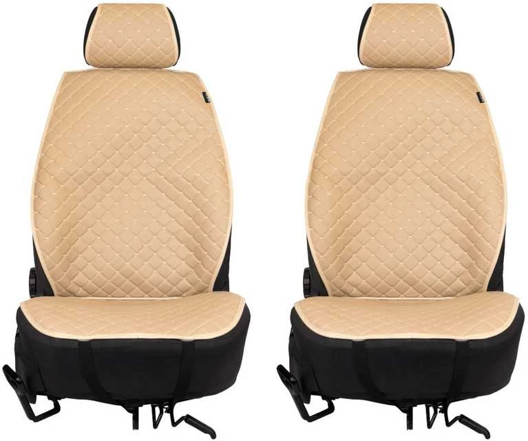 Sėdynių užvalkalai EVAtech ECO PRO, 2 vnt. - smėlio / smėlio kraštai / smėlio siūlės