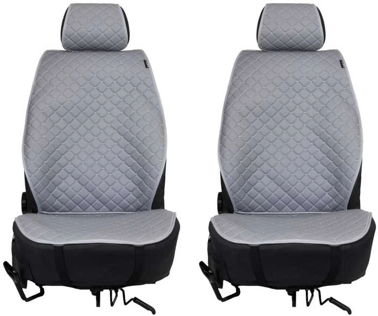 Sėdynių užvalkalai EVAtech ECO PRO, 2 vnt. - pilka / pilki kraštai / pilkos siūlės