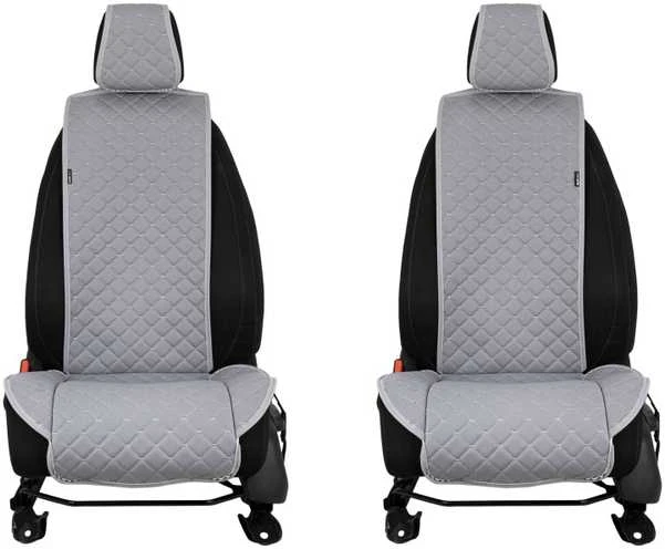 Sėdynių užvalkalai EVAtech ECO Standard, 2 vnt. - pilka / pilki kraštai / pilkos siūlės
