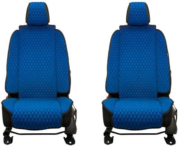 Sėdynių užvalkalai EVAtech Max, 2 vnt. - mėlyna / juodi kraštai / mėlynos siūlės