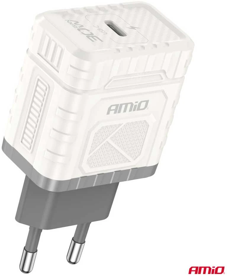 Sieninis įkroviklis Quick Charge GaN PD 30W USB-C AMIO-04285