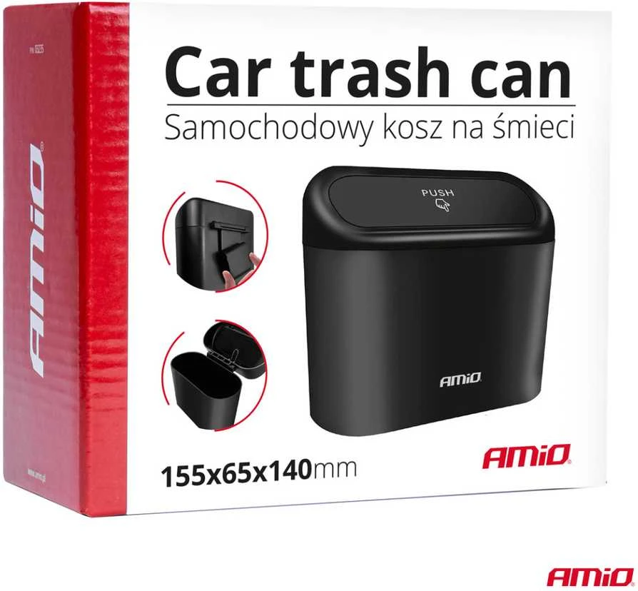 Šiukšliadėžė automobiliui AMIO-03235