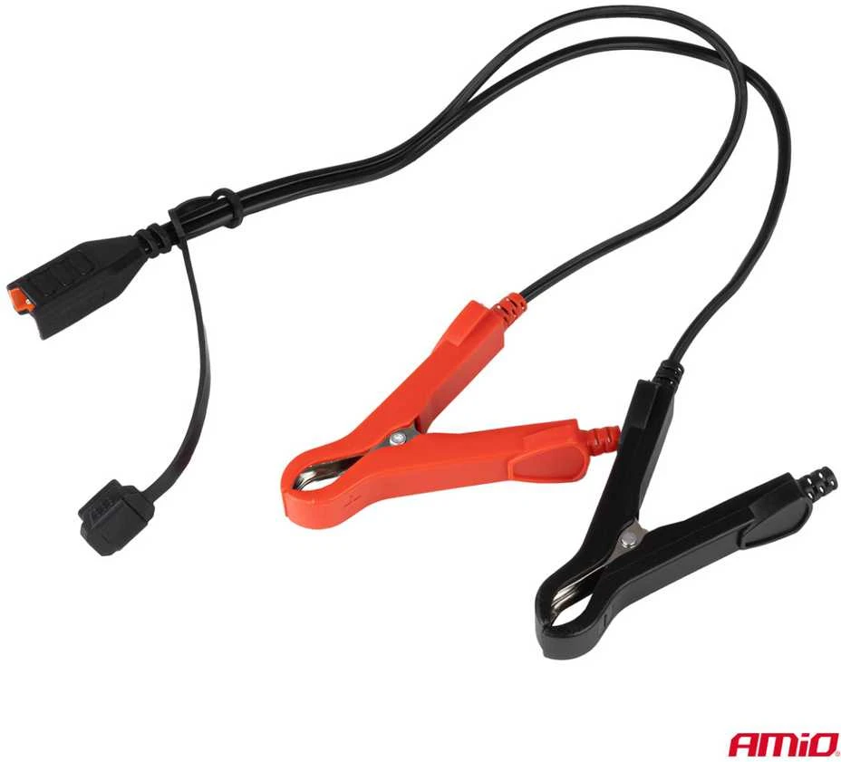 Skaitmeninis akumuliatoriaus įkroviklis AGM/GEL/LiFePO4 8A 12/24V PRO HOOK AMIO-04533