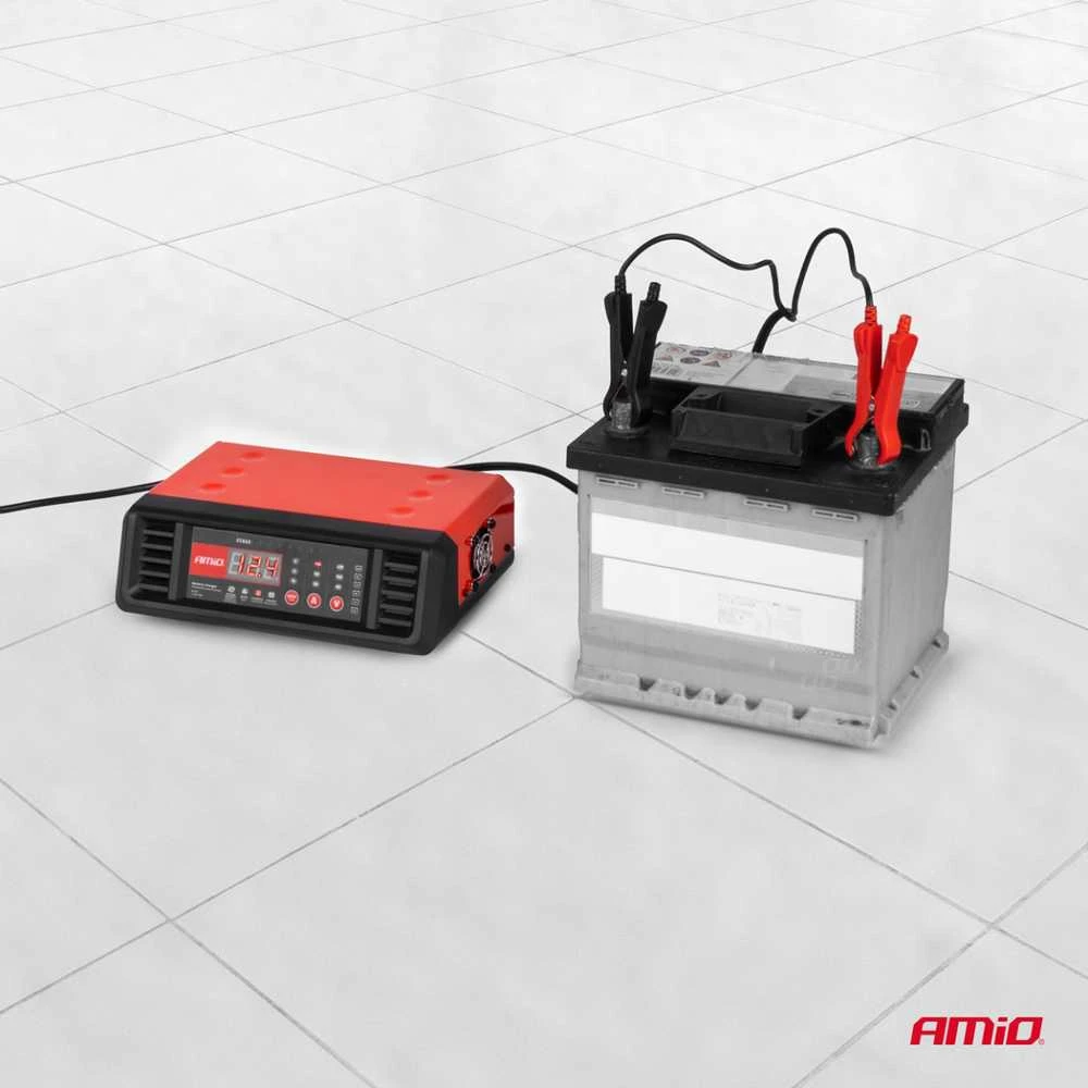 Skaitmeninis akumuliatoriaus įkroviklis 10A 6V/12V AMIO-04056