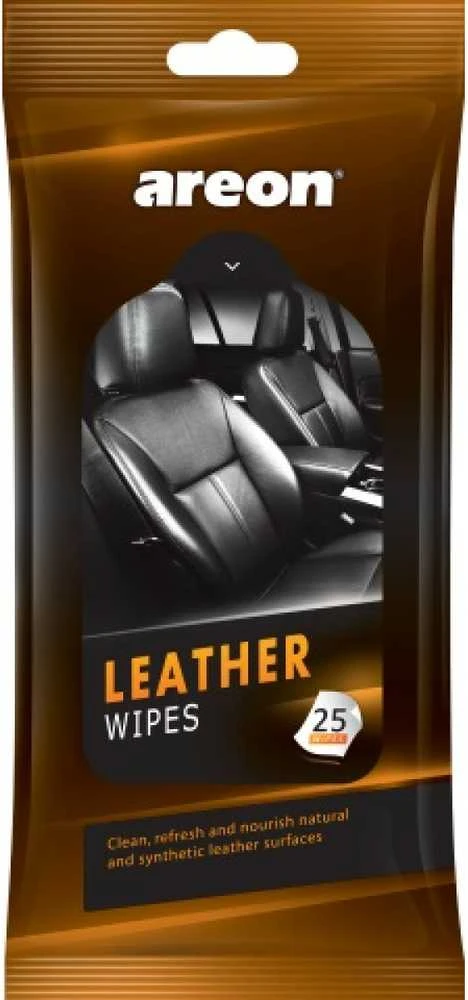 AREON Wipes Leather, šluostės odai, 25 vnt