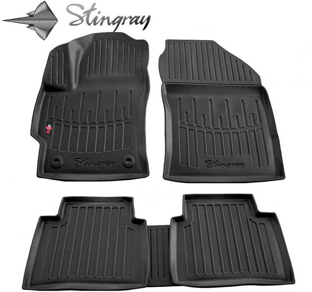 Stingray Guminiai 3D kilimėliai TOYOTA Corolla E210 nuo 2018m. Sedan/ station wagon / juoda / 5022125 / paaukštintais kraštais