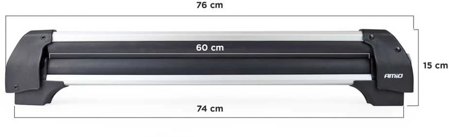 AMiO slidžių/snieglenčių stogo tvirtinimai, ilgis 760 mm SSR-01L