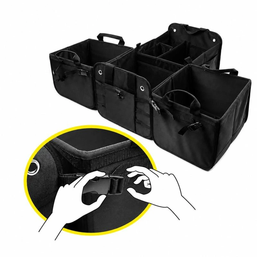 Sulankstoma automobilio bagažinės daiktadėžė 1 Plus EVAtech 60×37×32 cm