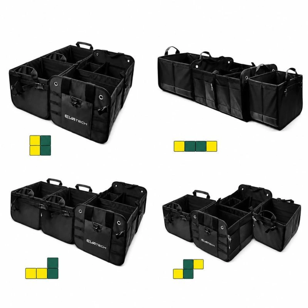 Sulankstoma automobilio bagažinės daiktadėžė 2 Plus EVAtech 60×37×32 cm
