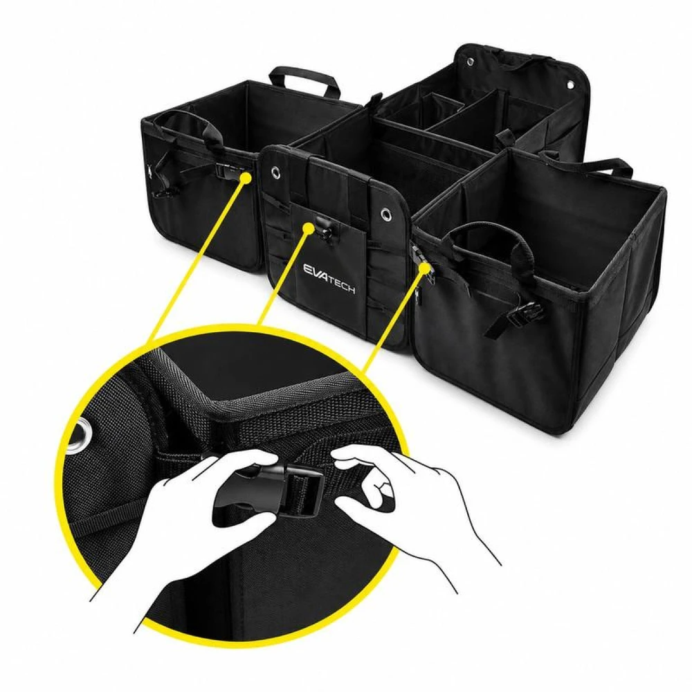 Sulankstoma automobilio bagažinės daiktadėžė 2 Plus EVAtech 60×37×32 cm