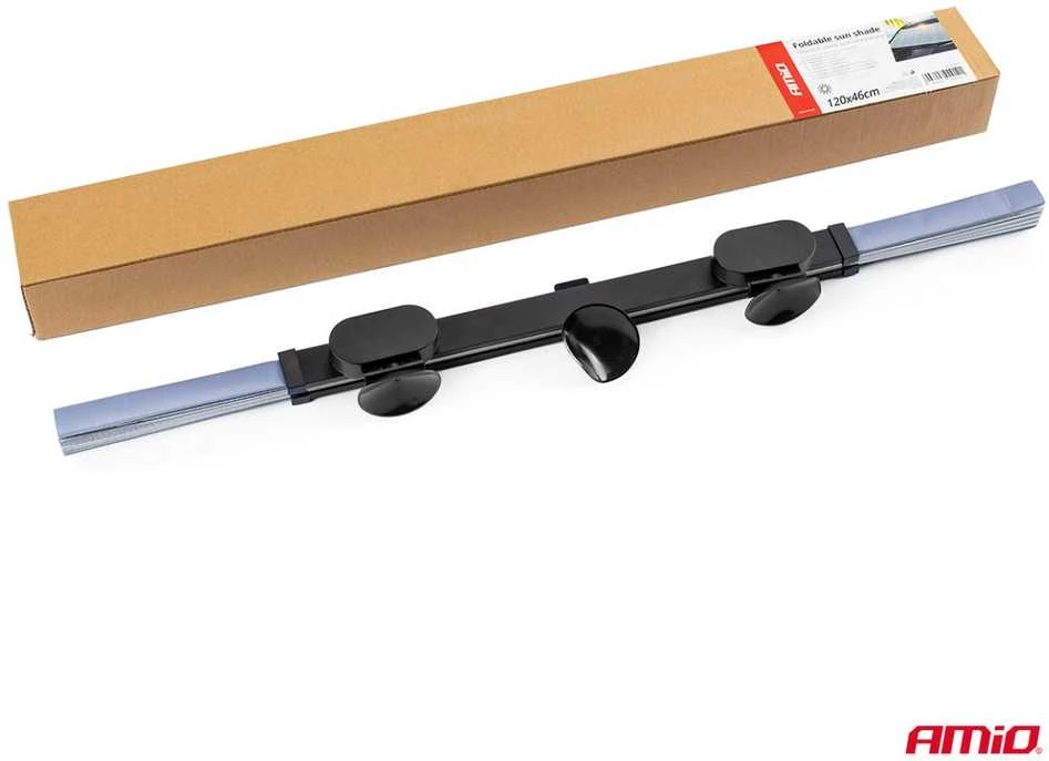 Sulankstoma priekinio stiklo saulės apsauga 120x46 cm AMIO-02910