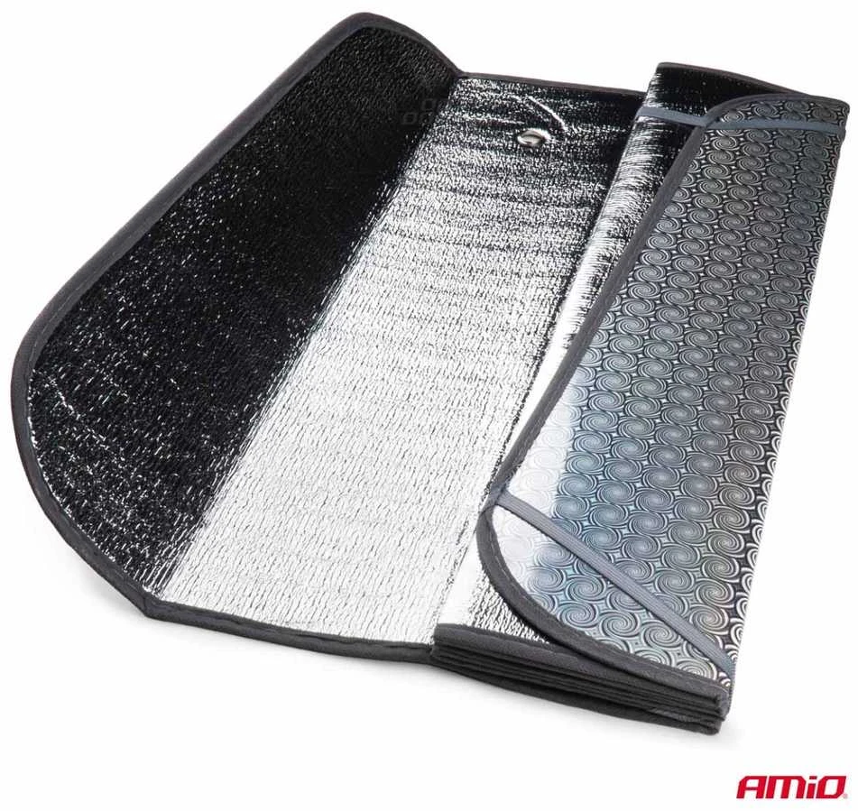 Sulankstoma saulės uždanga automobiliui 145x70 cm AMIO-04374